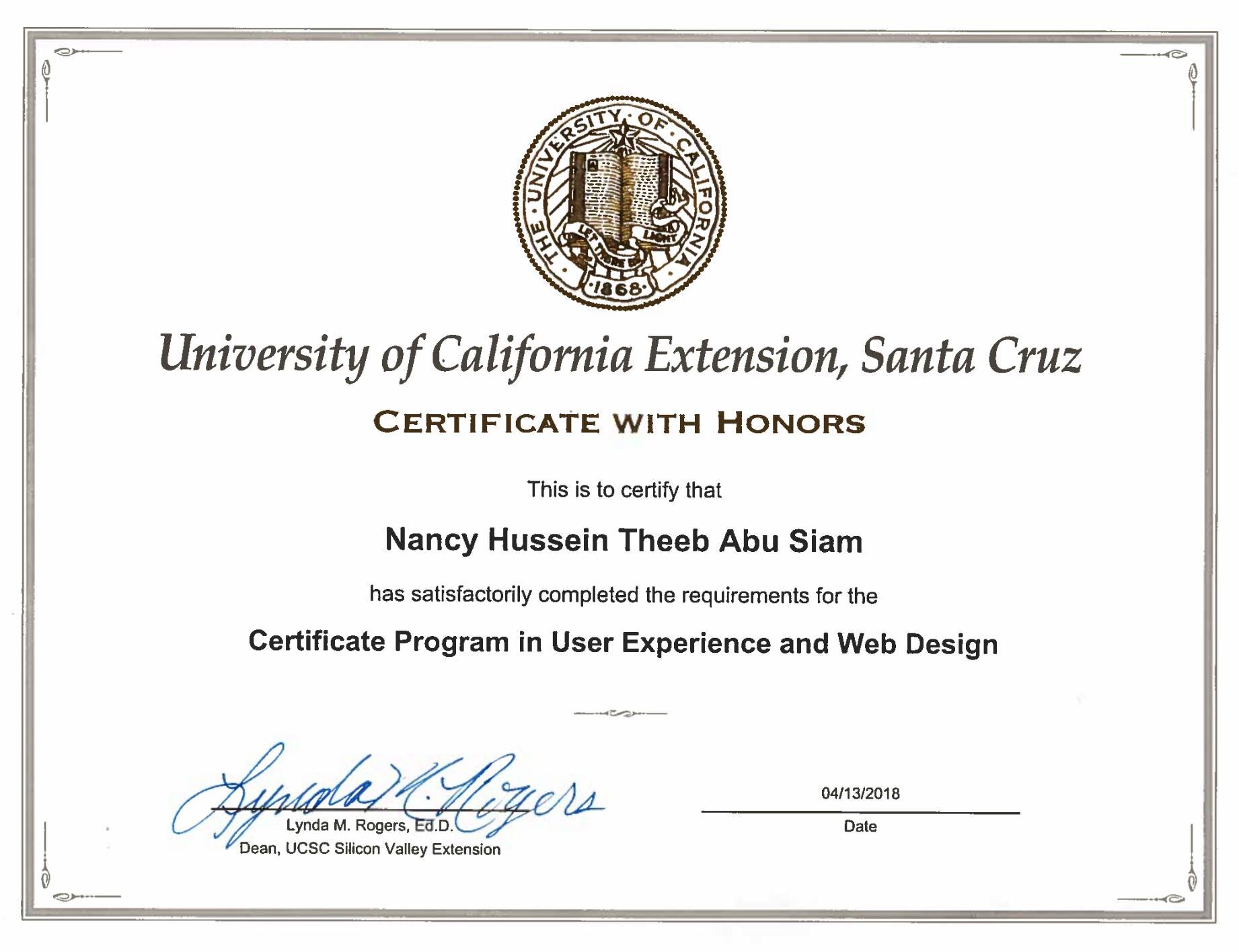 UX Certificate